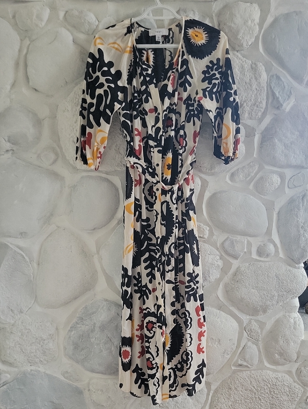 Next Cream Maxi Dress Size 4